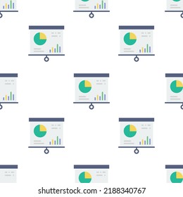 Single presentation pattern. presentation concept. flat trendy Vector seamless Pattern, background, wallpaper