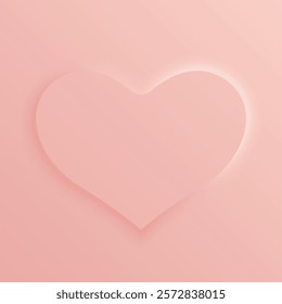 Single Purple heart on a gradient background. Elegant, glowing design symbolizing love and intimacy. Perfect for romantic themes or Valentine's Day