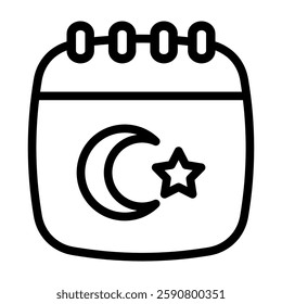 single ramadan icon with transparent background