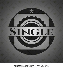 Single realistic dark emblem
