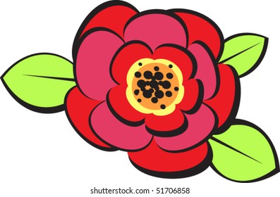 single red flower