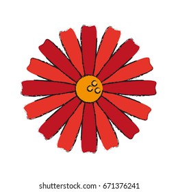 single red flower icon image 