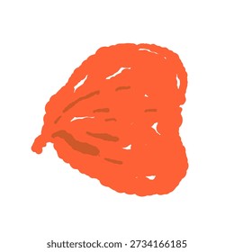 Vector de pétalo de nasturcio rojo único