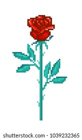 3,676 Rose Pixel Art Images, Stock Photos & Vectors | Shutterstock