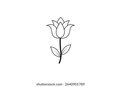 single red tulip flower with blooming petals perfect for wedding decoration or spring celebration