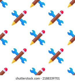 Single repair pattern. repair concept. flat trendy Vector seamless Pattern, background, wallpaper