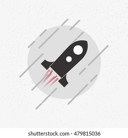 single rocket icon