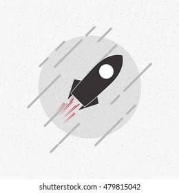 single rocket icon