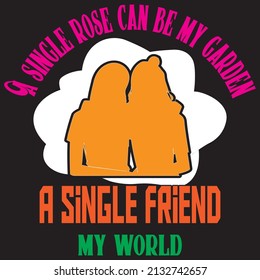 A single rose vector t shirt design