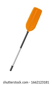 Single rowing paddle on white background. Vector illustration