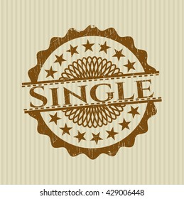 Single rubber grunge seal