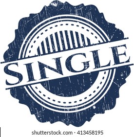 Single rubber grunge stamp