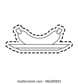 single sausage icon image 