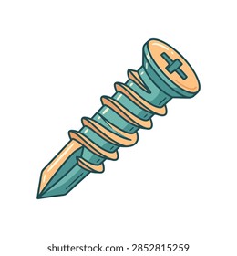 A single screw with a pointed tip and threaded shaft is shown against a white background.