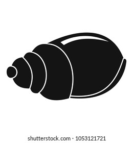 Single shell icon. Simple illustration of single shell vector icon for web