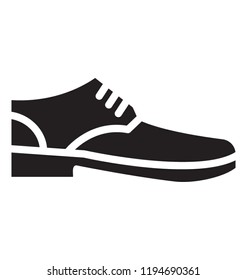 Single shoe with laces denotes mens footwear