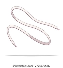 Ilustración aislada de Vector de un solo cordón