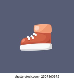 single shoes in flat vector design.