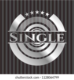 Single silver emblem