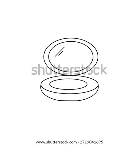 Single simpe icon of Compact Powder 