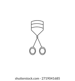 Ein einfaches Symbol für die Wimpern