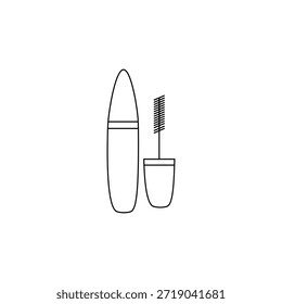 Single simple icon of mascara
