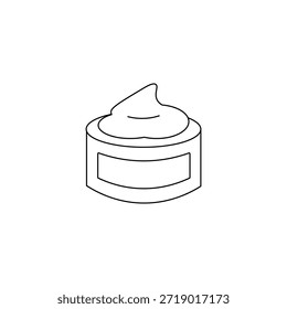 Único icono simple de crema hidratante