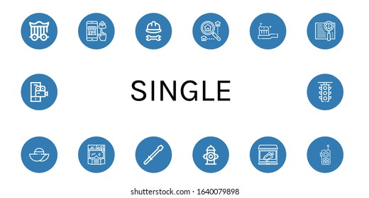 single simple icons set. Contains such icons as Cage, Online shopping, Helmet, Searching, Tooth Brush, Search, Pamela, Screwdriver, Fire hydrant, can be used for web, mobile and logo