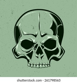 Single skull art.