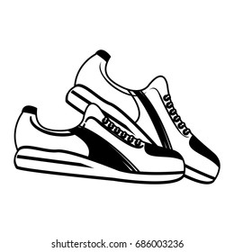 single sneaker sport shoe icon image 