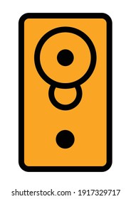 single speaker vector. simple and modern icon