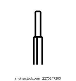 single strand wire line icon vector. single strand wire sign. isolated contour symbol black illustration