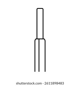 single strand wire line icon vector. single strand wire sign. isolated contour symbol black illustration