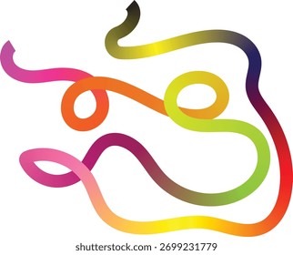 Un gráfico único y llamativo que presenta una mezcla de Formas geométricas y un amplio espectro de colores, adecuado para diversas aplicaciones de diseño.