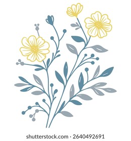 single stroke flower artwork with botanical flair.fine line drawing for cushion patterns.minimalist floral sketch for printed design

