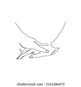 224 Pinky holding line drawing Images, Stock Photos & Vectors ...