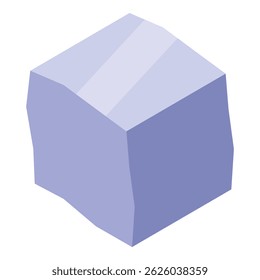 Un único cubo de azúcar que ilustra el concepto de hábitos alimentarios poco saludables y los posibles riesgos para la salud asociados con el consumo excesivo de azúcar