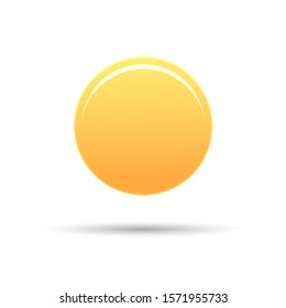 single sun symbol on white background, vector design.