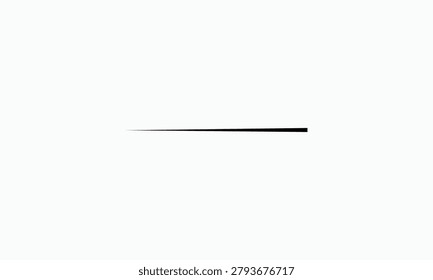 Single tapered horizontal line with dynamic brush stroke look.