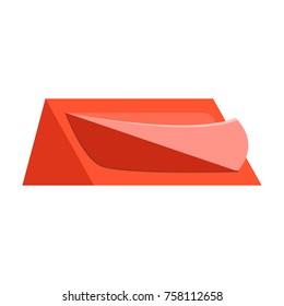 single tent. vector illustration