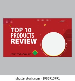 single Thumbnail design for videos and all social platforms premium thumbnail for videos Editable Vector