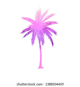 single tree Isolated on white background with clipping path - vector Illustration