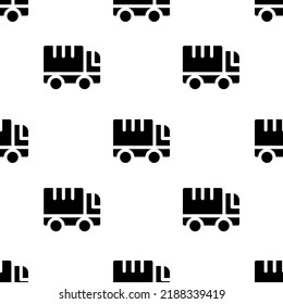 Single Truck pattern. Truck concept. filled trendy Vector seamless Pattern, background, wallpaper