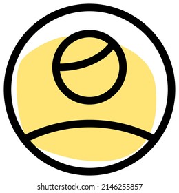 diseño de imagen de perfil de usuario único para panel de medios sociales en línea