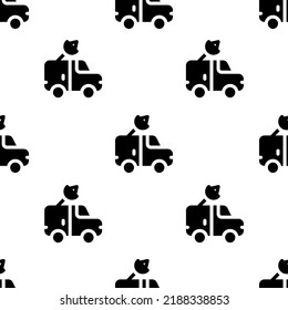 Single Van pattern. Van concept. filled trendy Vector seamless Pattern, background, wallpaper