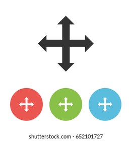 Single vector flat arrow for webdesign
