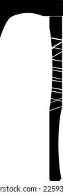 Single Viking Battle Axe vector flat