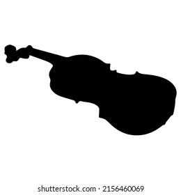 Single Violin Silhouette Stock Vector (Royalty Free) 2156460069 ...