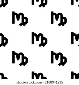 Single Virgo pattern. Virgo concept. filled trendy Vector seamless Pattern, background, wallpaper
