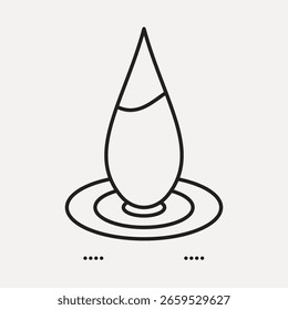 Ein Wassertropfen, symbolisiert Wassererhaltung, Nachhaltigkeit und umweltfreundliche Werte.